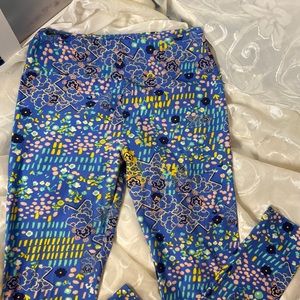 LuLaRoe leggings flower pattern, OS-M
